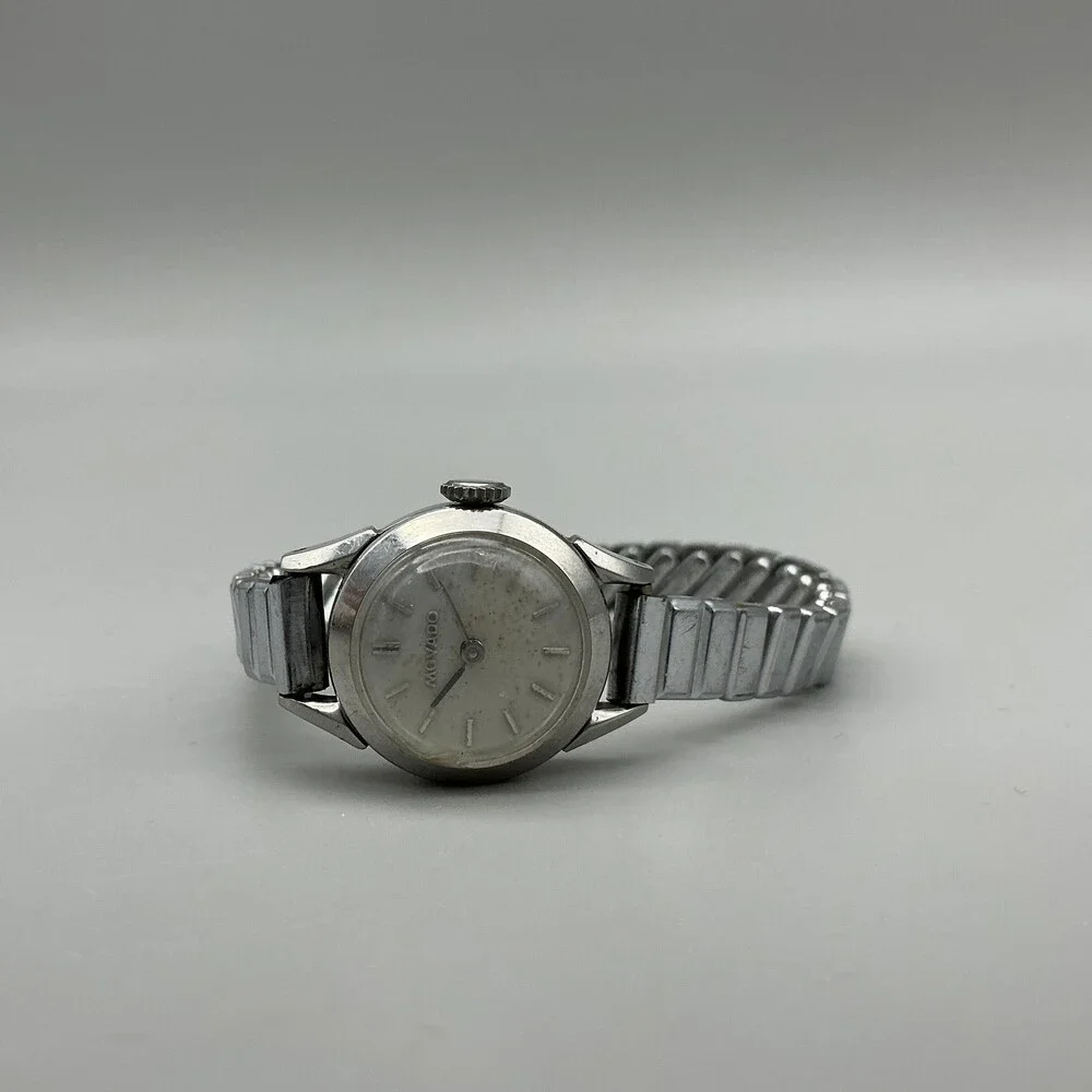 Vintage Movado Women Watch 19mm Stainless Stretch 30 Jewels Manual Swiss Stretch